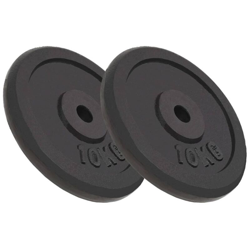 

Discos de pesas de hierro fundido 2 unidades 2x10 kg - Youthup
