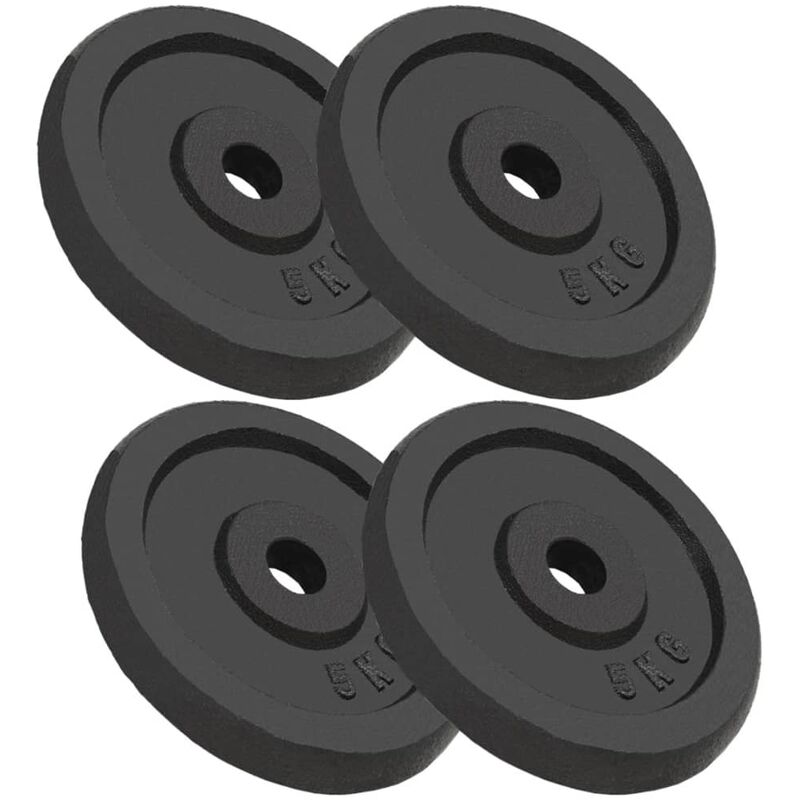 

Discos de pesas de hierro fundido 4 unidades 4x5 kg - Youthup