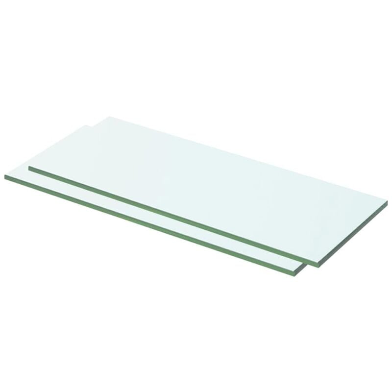 

YOUTHUP Estantes 2 unidades panel de vidrio transparente 50x15 cm - Transparente