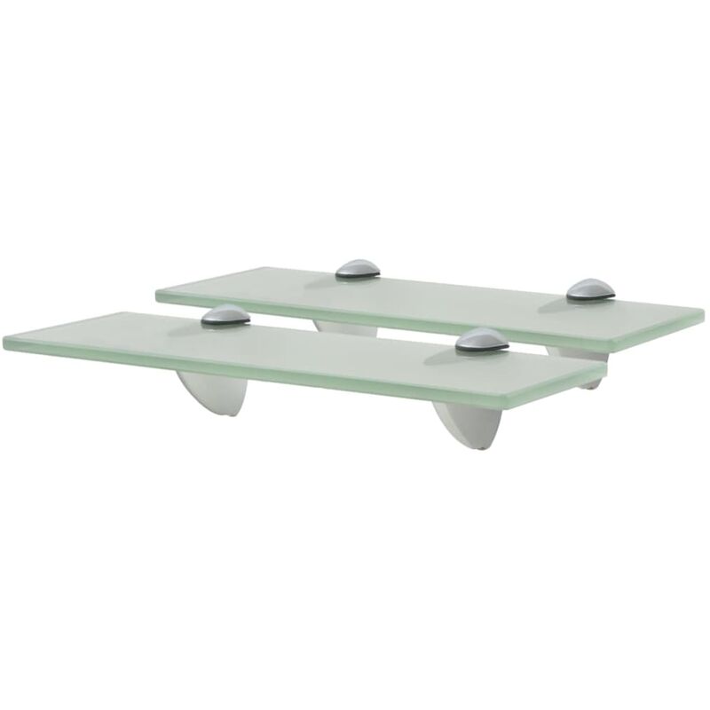 

YOUTHUP Estantes flotantes 2 unidades vidrio 8 mm 30x10 cm - Transparente
