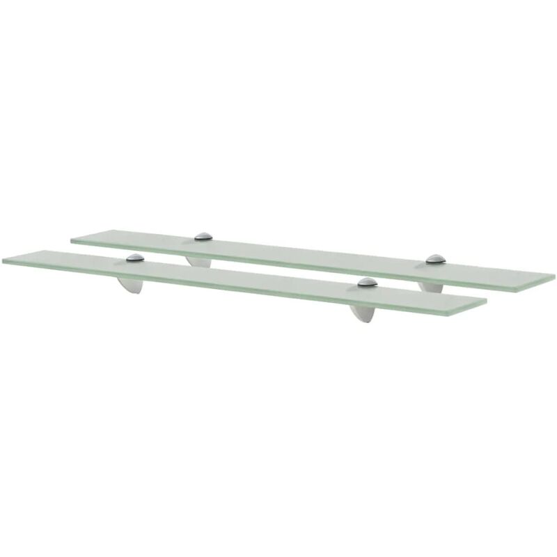 

YOUTHUP Estantes flotantes 2 unidades vidrio 8 mm 70x20 cm - Transparente