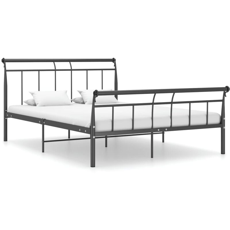 

YOUTHUP Estructura de cama de metal negro 140x200 cm - Negro