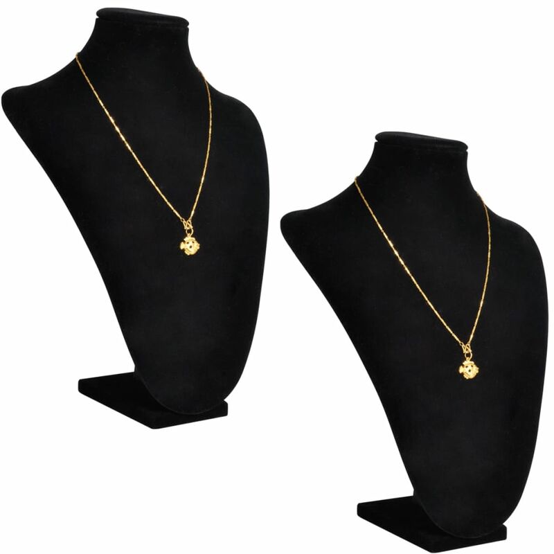 

Expositor De Joyas En Forma De Busto Negro - 2Piezas - 23X11,5X30cm - Negro - Youthup