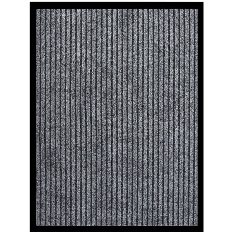 

Felpudo de rayas gris 60x80 cm - Gris - Youthup