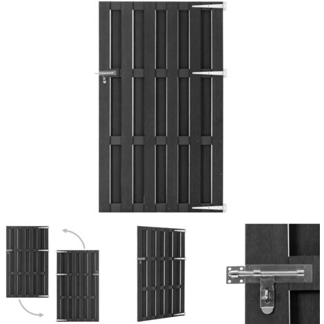 YOUTHUP Gartentor WPC 100x180 cm Grau