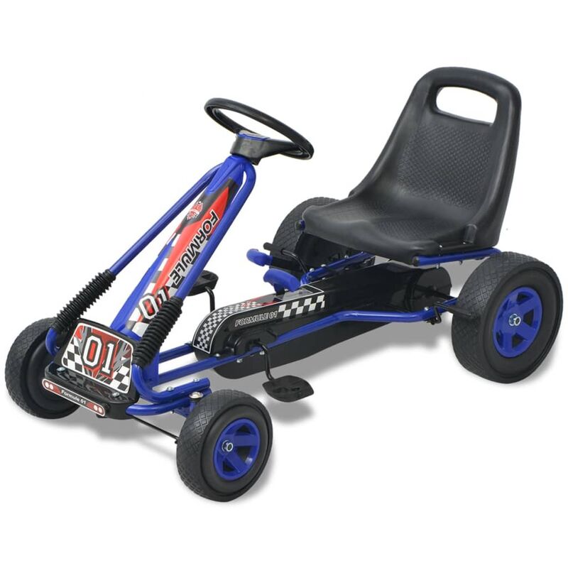 

Kart con pedales asiento ajustable azul - Azul - Youthup