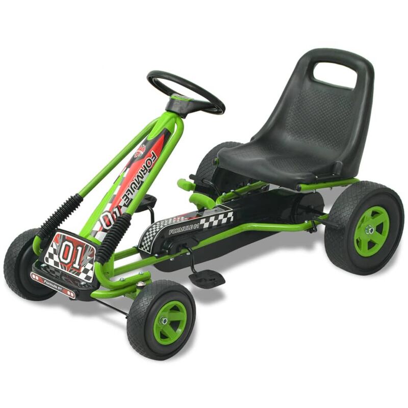 

Kart con pedales asiento ajustable verde - Verde - Youthup