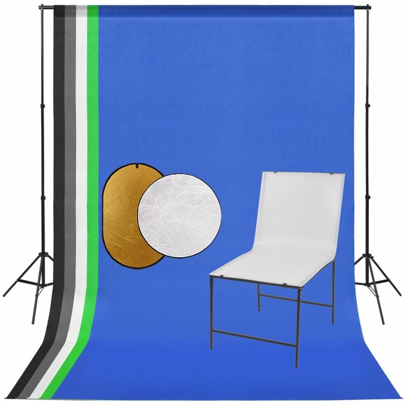

Kit de estudio fotográfico con mesa de disparo, fondo y reflector - Youthup