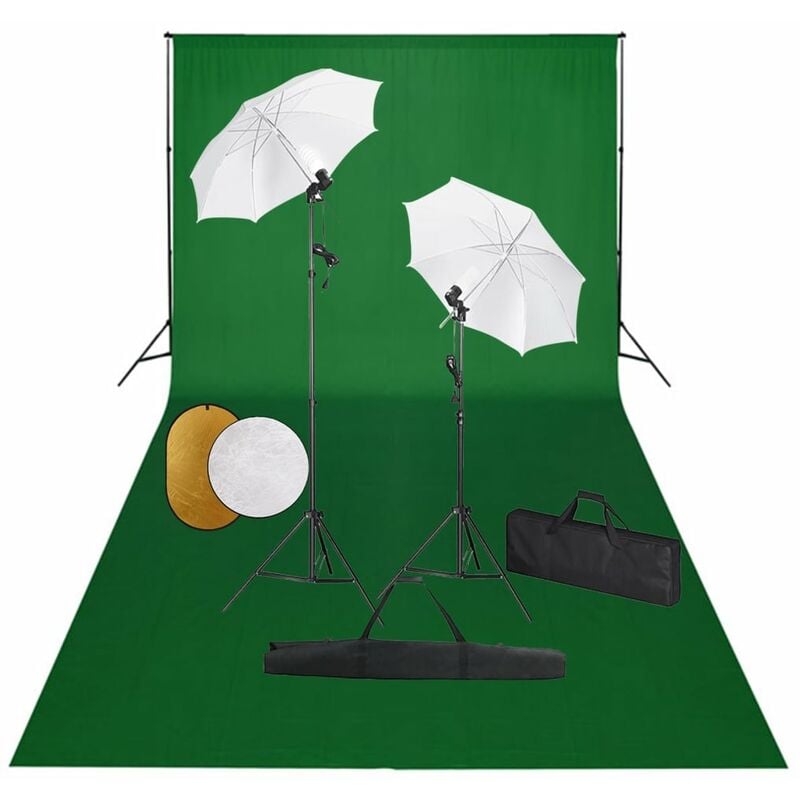 

YOUTHUP Kit estudio fotográfico lámparas sombrillas fondo y reflector