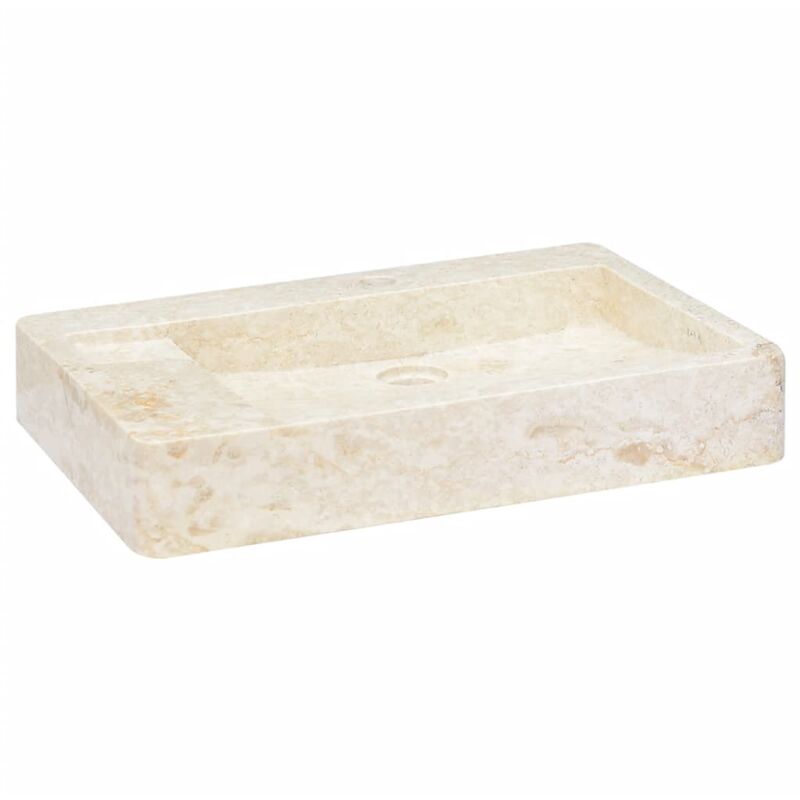 

YOUTHUP Lavabo crema mármol 58x39x10 cm - Crema