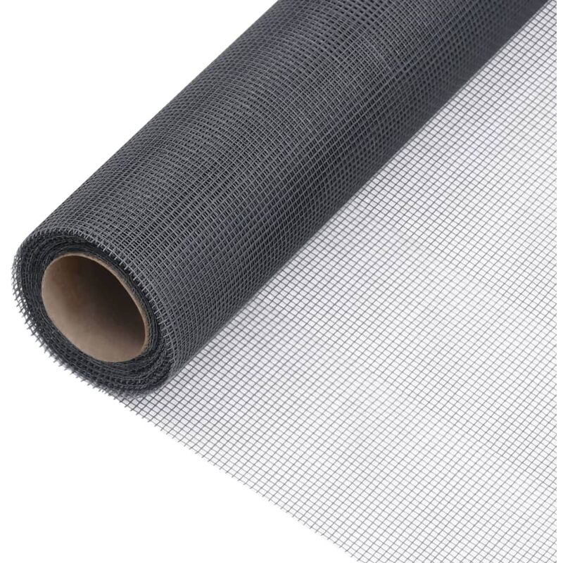 

Malla mosquitera de fibra de vidrio gris 80x1000 cm - Gris - Youthup