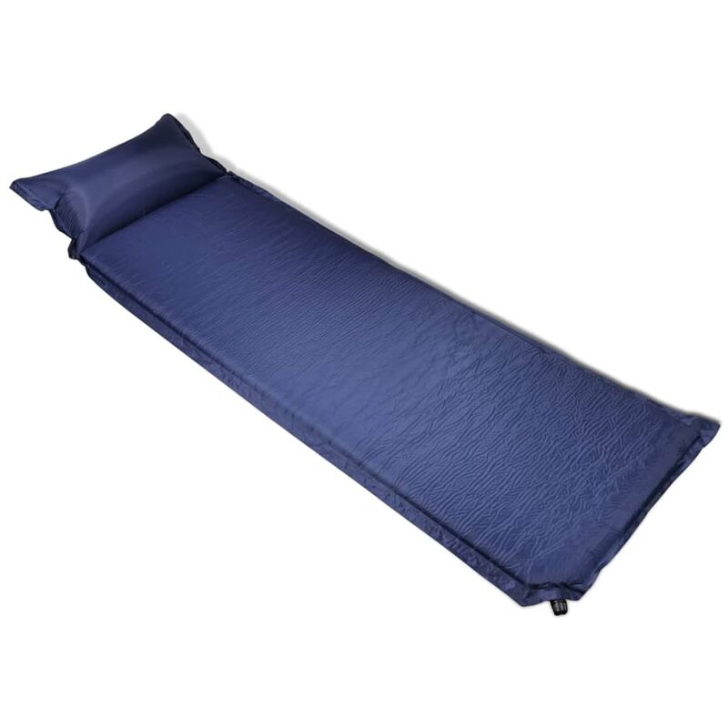 Materasso ad Aria 6x66x200 cm Blu con Cuscino Autogonfiabile - Blu - Youthup