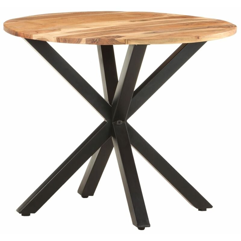 

YOUTHUP Mesa auxiliar de madera maciza de acacia 68x68x56 cm - Marrón