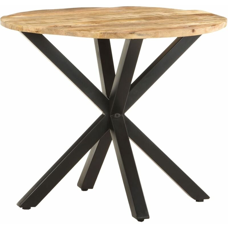 

Mesa auxiliar de madera maciza de mango 68x68x56 cm - Marrón - Youthup