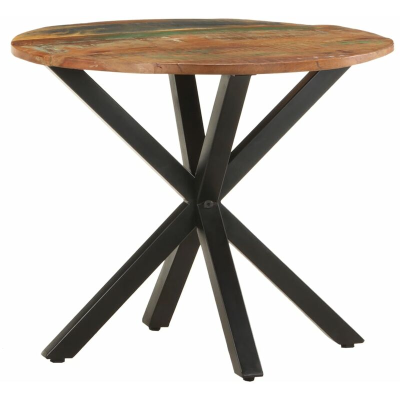 

YOUTHUP Mesa auxiliar de madera maciza reciclada 68x68x56 cm - Marrón