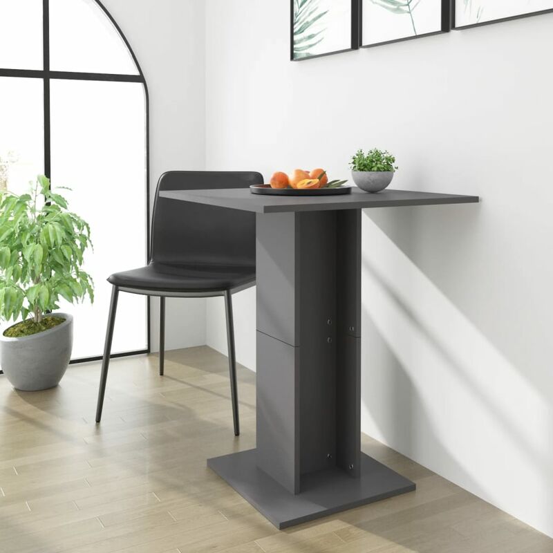 

Mesa bistro de aglomerado gris 60x60x75 cm - Gris - Youthup