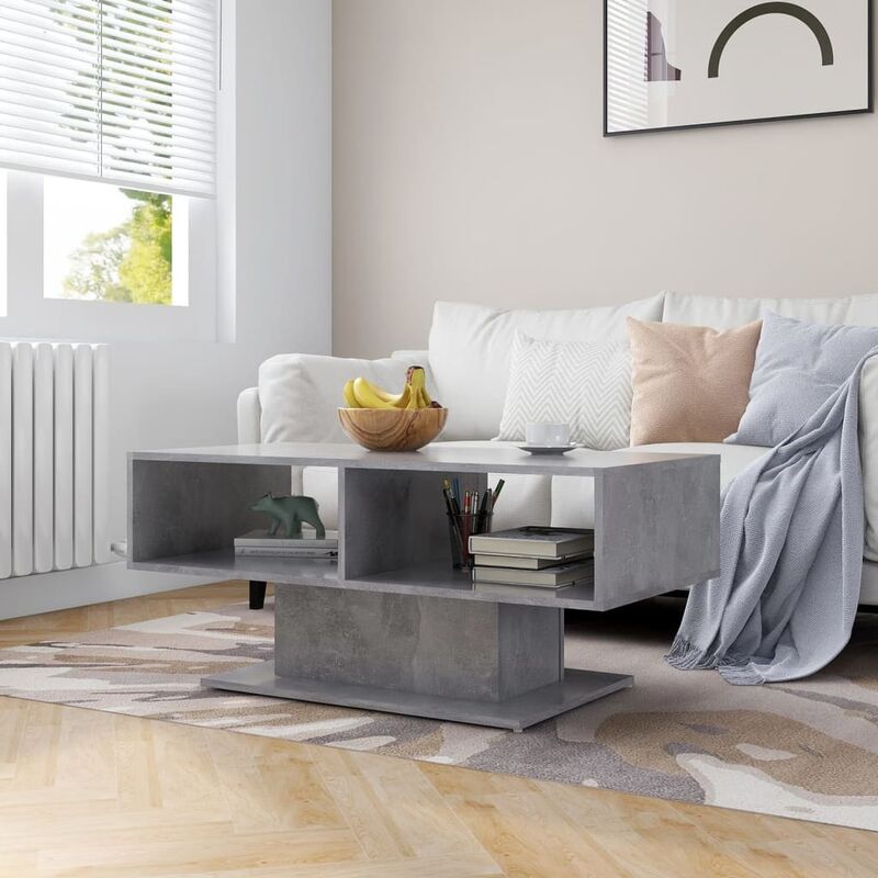 

Mesa de centro de aglomerado gris 103,5x50x44,5 cm - Gris - Youthup