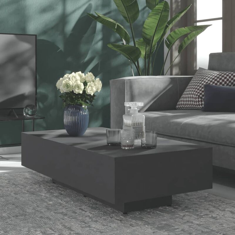 

Mesa de centro de aglomerado gris 115x60x31 cm - Gris - Youthup