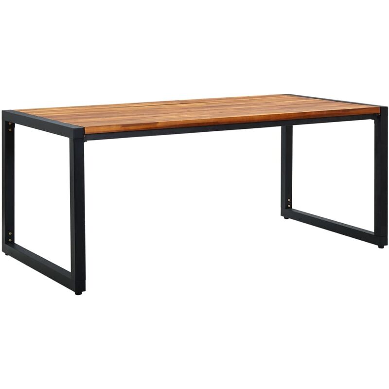

Mesa de jardín con patas forma de U madera acacia 180x90x75 cm - Marrón - Youthup