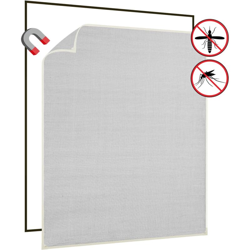 

Mosquitera magnética para ventana blanco fibra vidrio 120x140cm - Blanco - Youthup