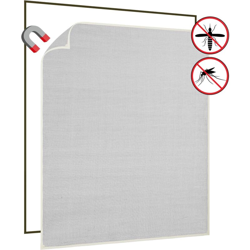 

Mosquitera magnética para ventana blanco fibra vidrio 130x150cm - Blanco - Youthup