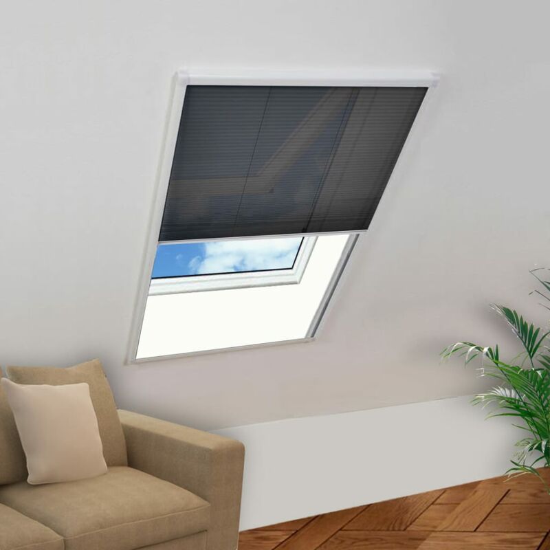 

Mosquitera plisada para ventanas aluminio 60x80cm - Blanco - Youthup