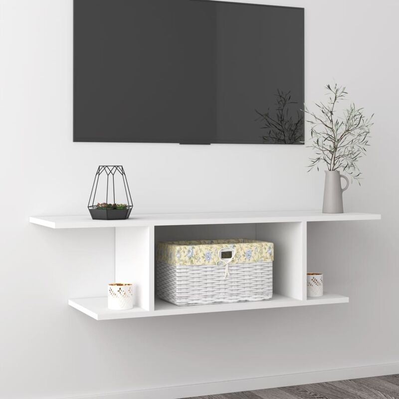 

Mueble de pared para TV blanco 103x30x26,5 cm - Blanco - Youthup