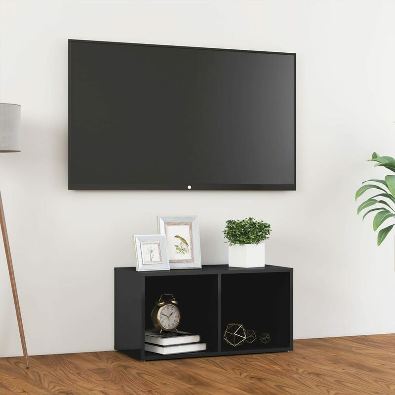

Mueble de TV de aglomerado gris brillante 72x35x36,5 cm - Gris - Youthup