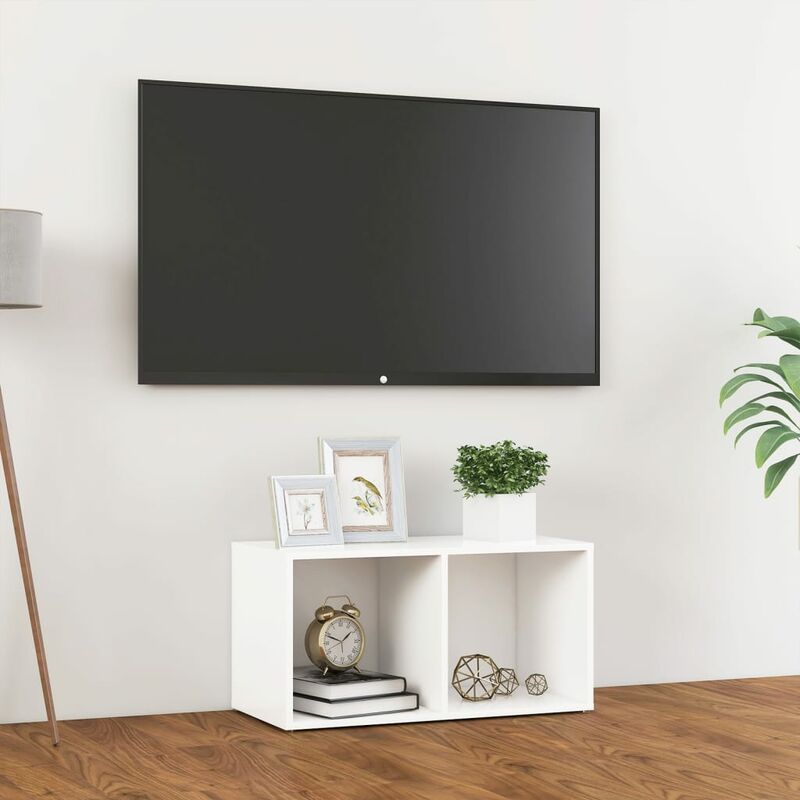 

Mueble para TV aglomerado blanco 72x35x36,5 cm - Blanco - Youthup