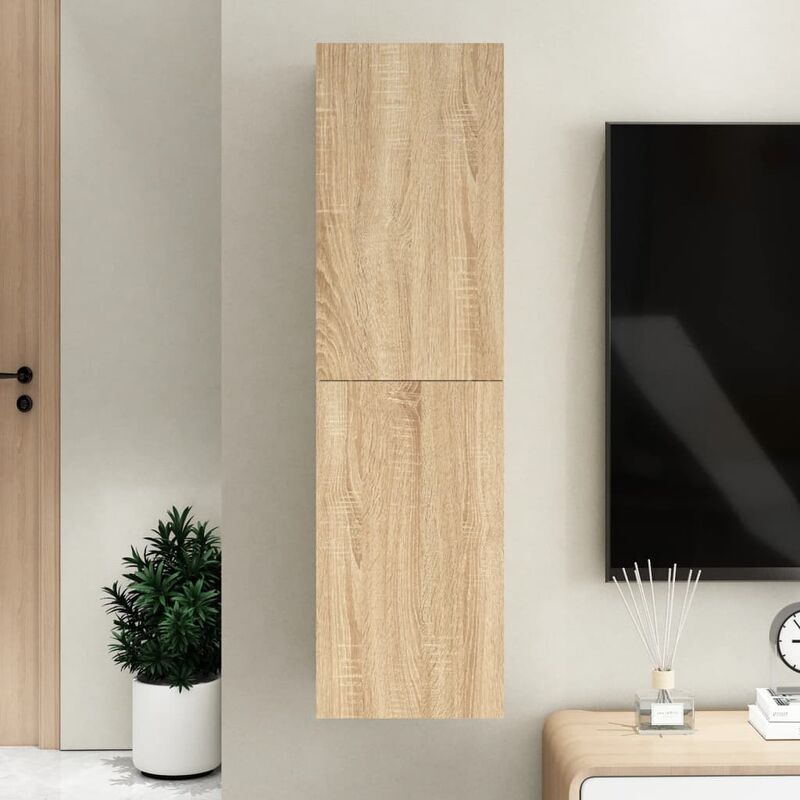 

Mueble para TV aglomerado color roble Sonoma 30,5x30x110 cm - Marrón - Youthup