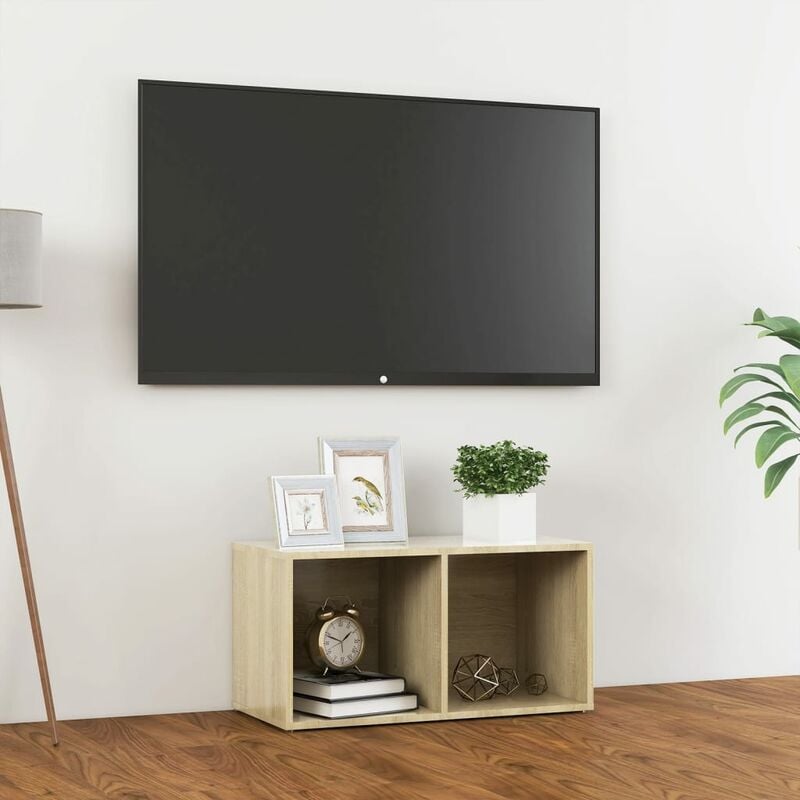 

Mueble para TV aglomerado color roble Sonoma 72x35x36,5 cm - Marrón - Youthup