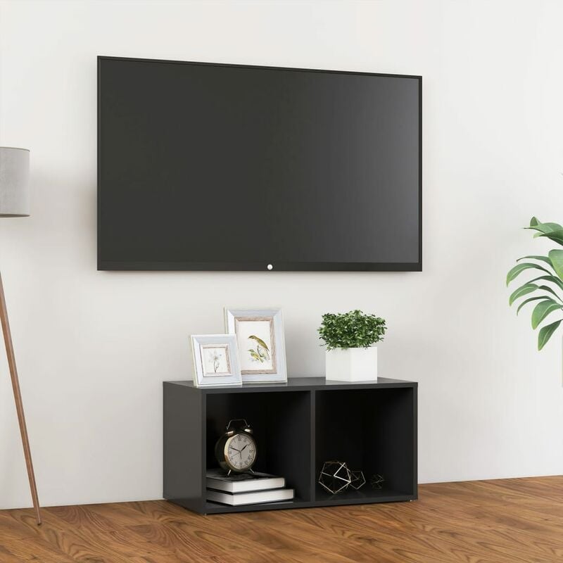 

Mueble para TV aglomerado gris 72x35x36,5 cm - Gris - Youthup