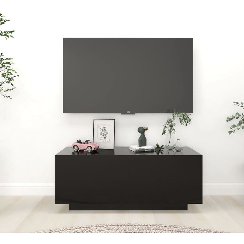 

Mueble para TV aglomerado negro 100x35x40 cm - Negro - Youthup