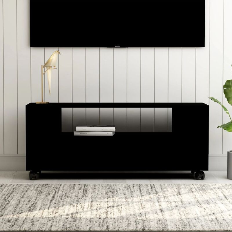 

Mueble para TV aglomerado negro 120x35x43cm - Negro - Youthup