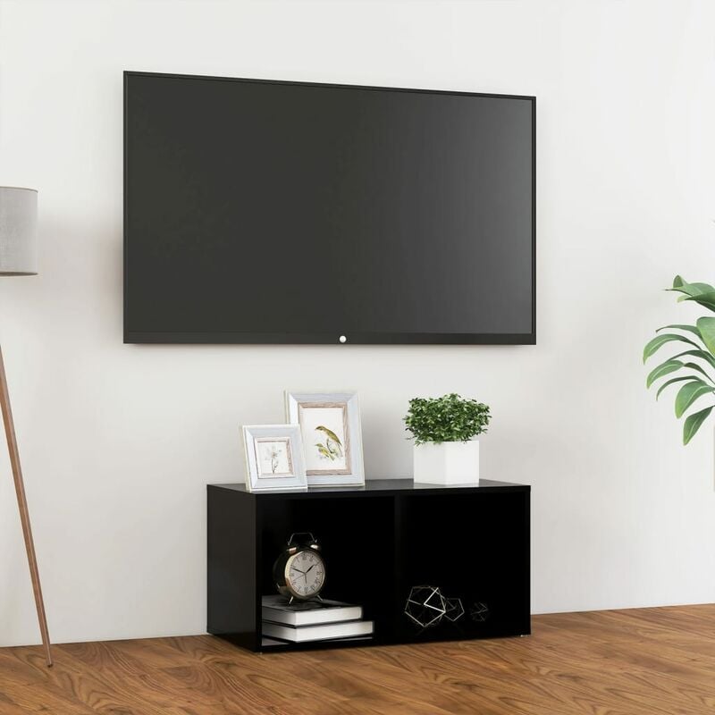 

Mueble para TV aglomerado negro 72x35x36,5 cm - Negro - Youthup