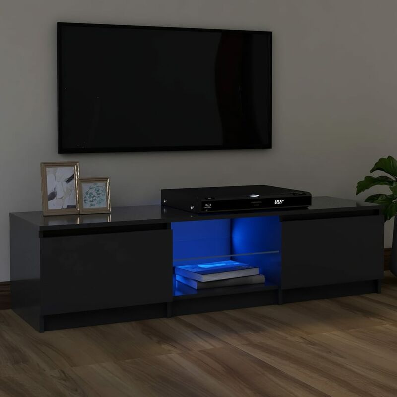 

Mueble para TV con luces LED gris 120x30x35,5 cm - Gris - Youthup