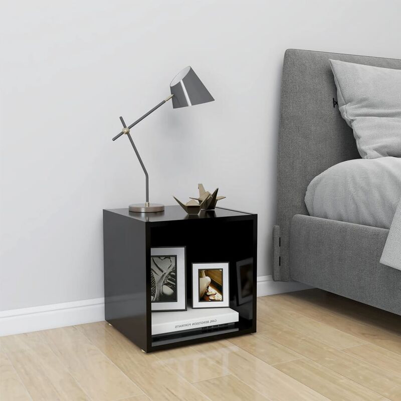 

Mueble para TV de aglomerado negro 37x35x37 cm - Negro - Youthup