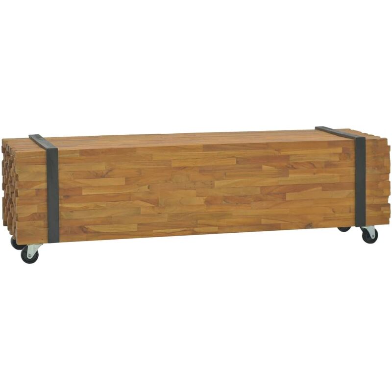 

Mueble para TV madera teca macizo 110x30x32,5 cm - Youthup