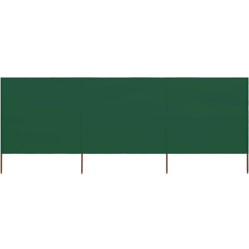 

Paravientos de playa de 3 paneles tela verde 400x80 cm - Verde - Youthup