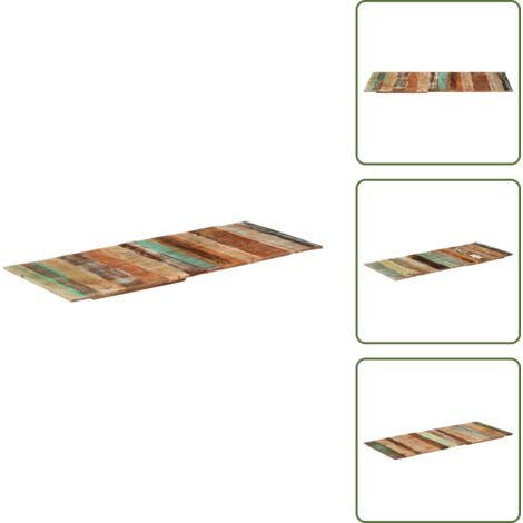 YOUTHUP Piano Tavolo Rettangolare 60x140 cm 15-16 mm Legno di Recupero