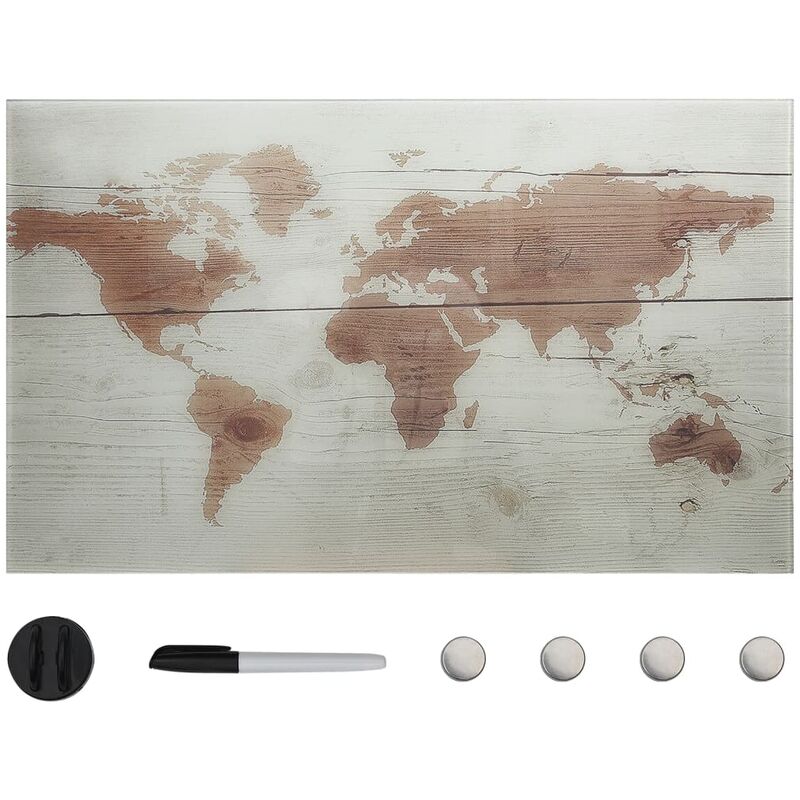 

Pizarra magnética de pared vidrio 100x60 cm - Multicolor - Youthup