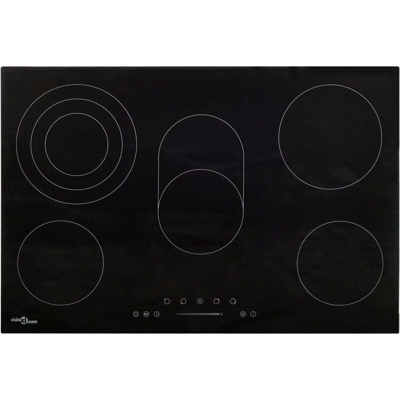 

YOUTHUP Placa vitrocerámica 5 quemadores control táctil 90 cm 8500 W