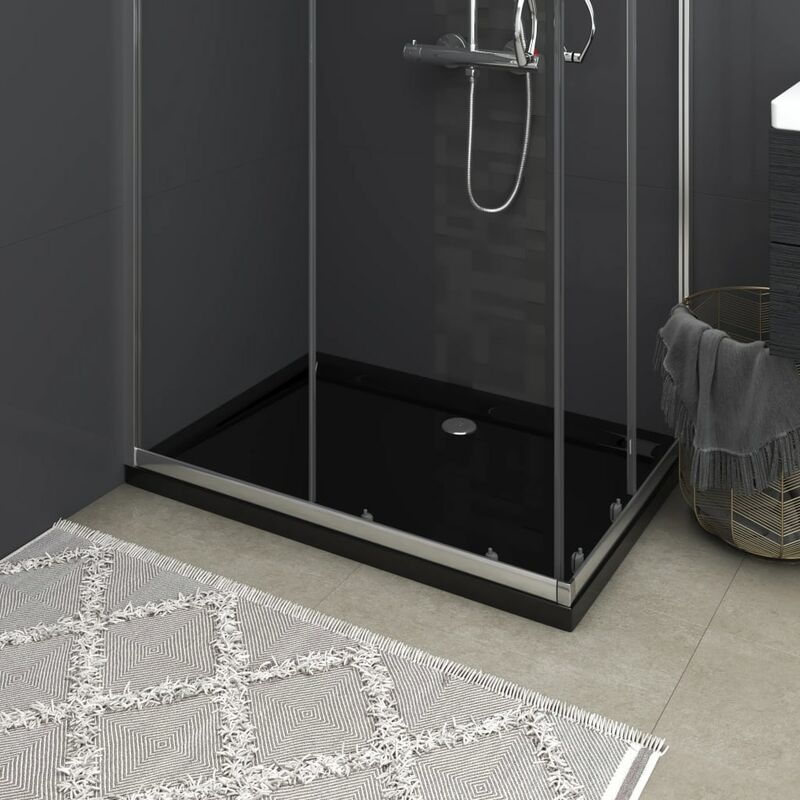 

Plato de ducha rectangular negro ABS 80x110 cm - Negro - Youthup