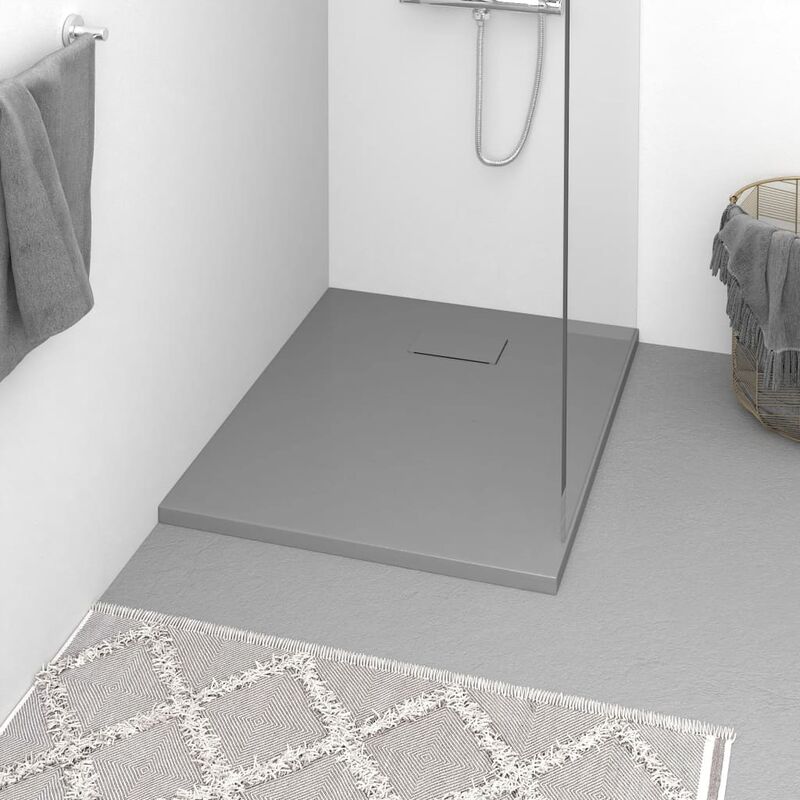 

Plato de ducha SMC gris 90x70 cm - Gris - Youthup