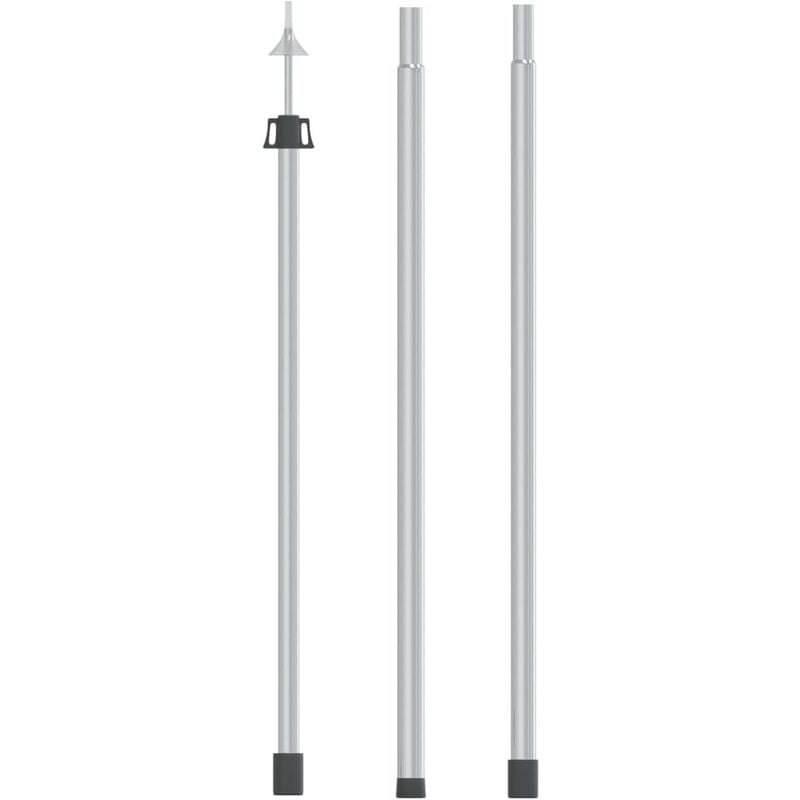 

Poste telescópico de toldo acero galvanizado 102-260 cm - Plateado - Youthup