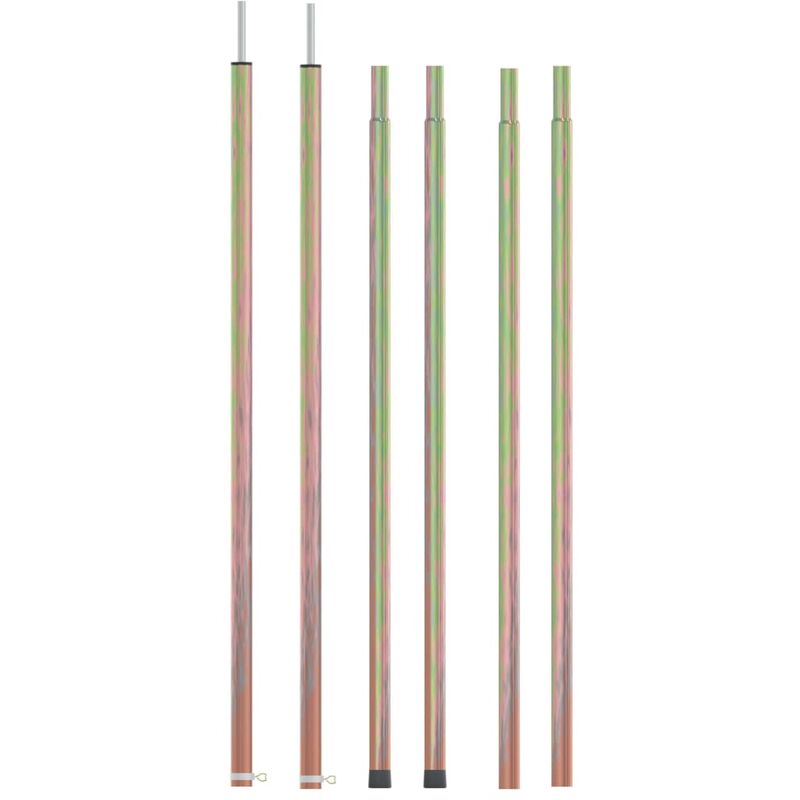 

Postes telescópicos tienda campaña acero 2 uds 170-255 cm - Oro - Youthup