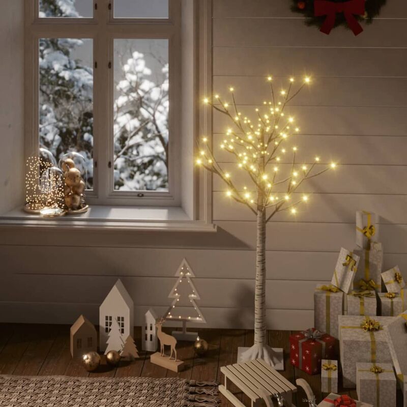 

Árbol de Navidad 120 LEDs sauce blanco cálido 1,2 m - Youthup