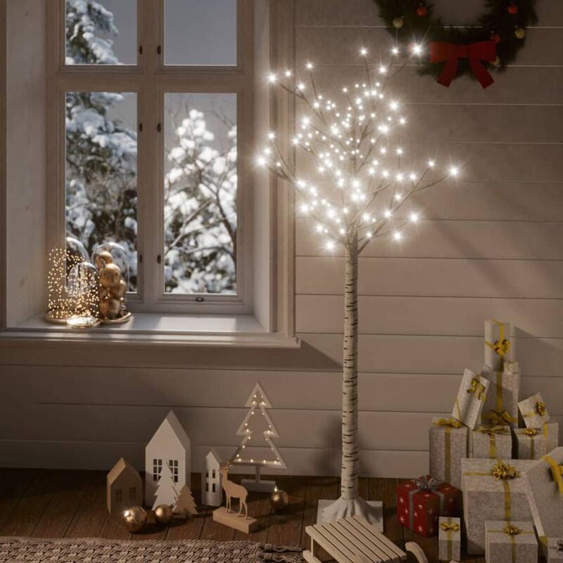 

Árbol de Navidad 140 LEDs sauce blanco frío 1,5 m - Youthup