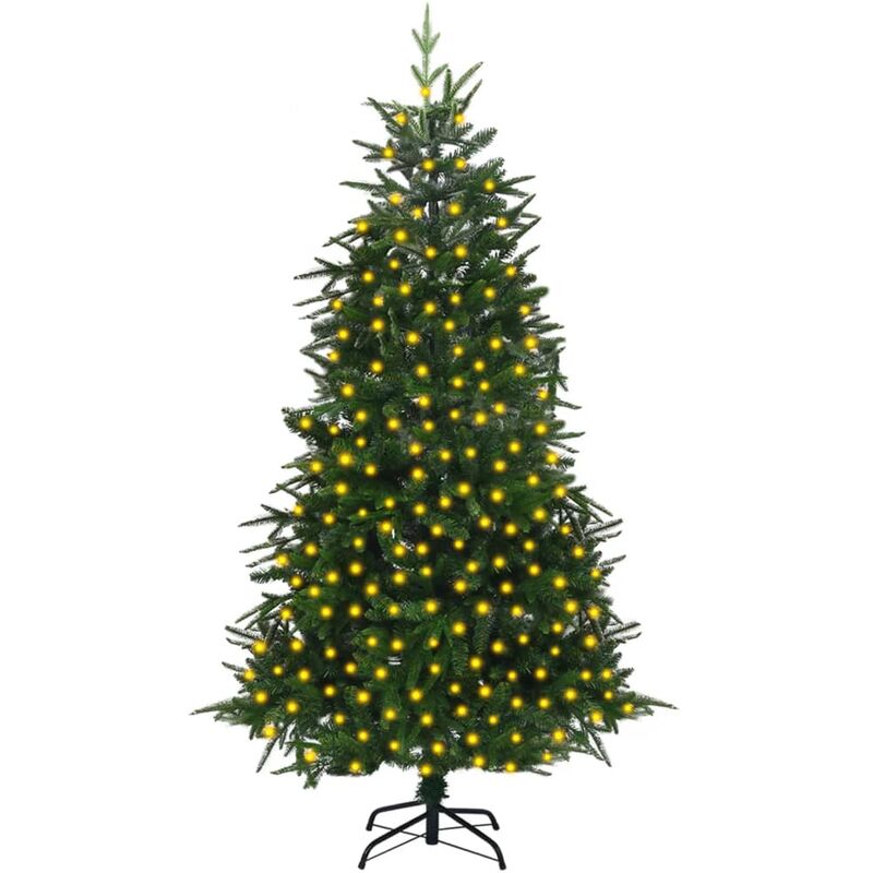 

Árbol de Navidad artificial con LED verde 240 cm PVC y PE - Youthup