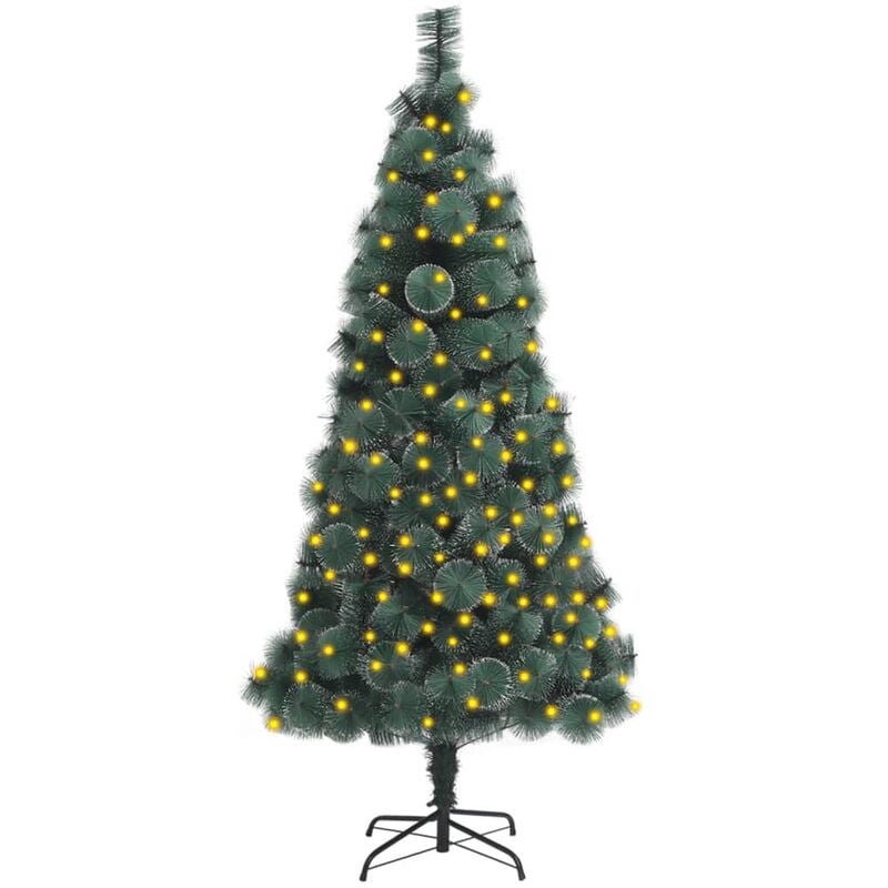 

YOUTHUP Árbol de Navidad artificial con LED y soporte verde 120 cm PET